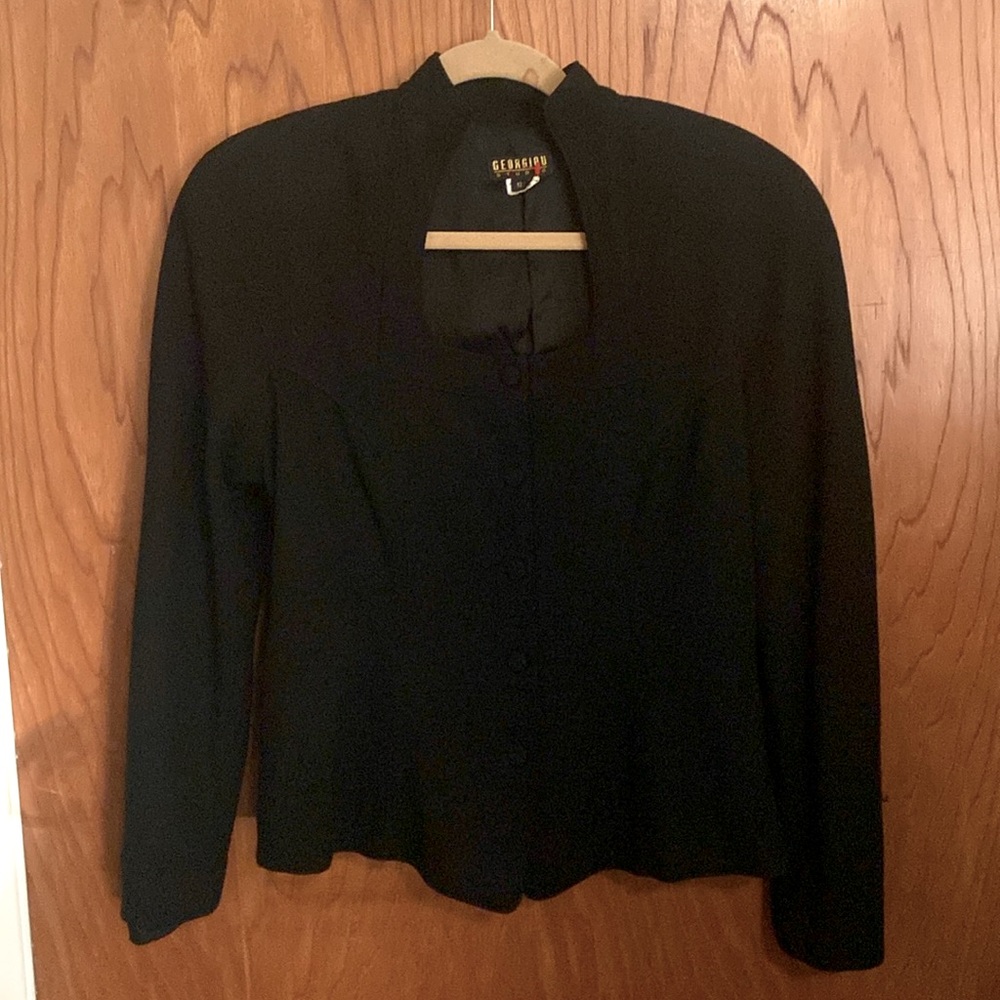 Georgiou Studio black peplum jacket